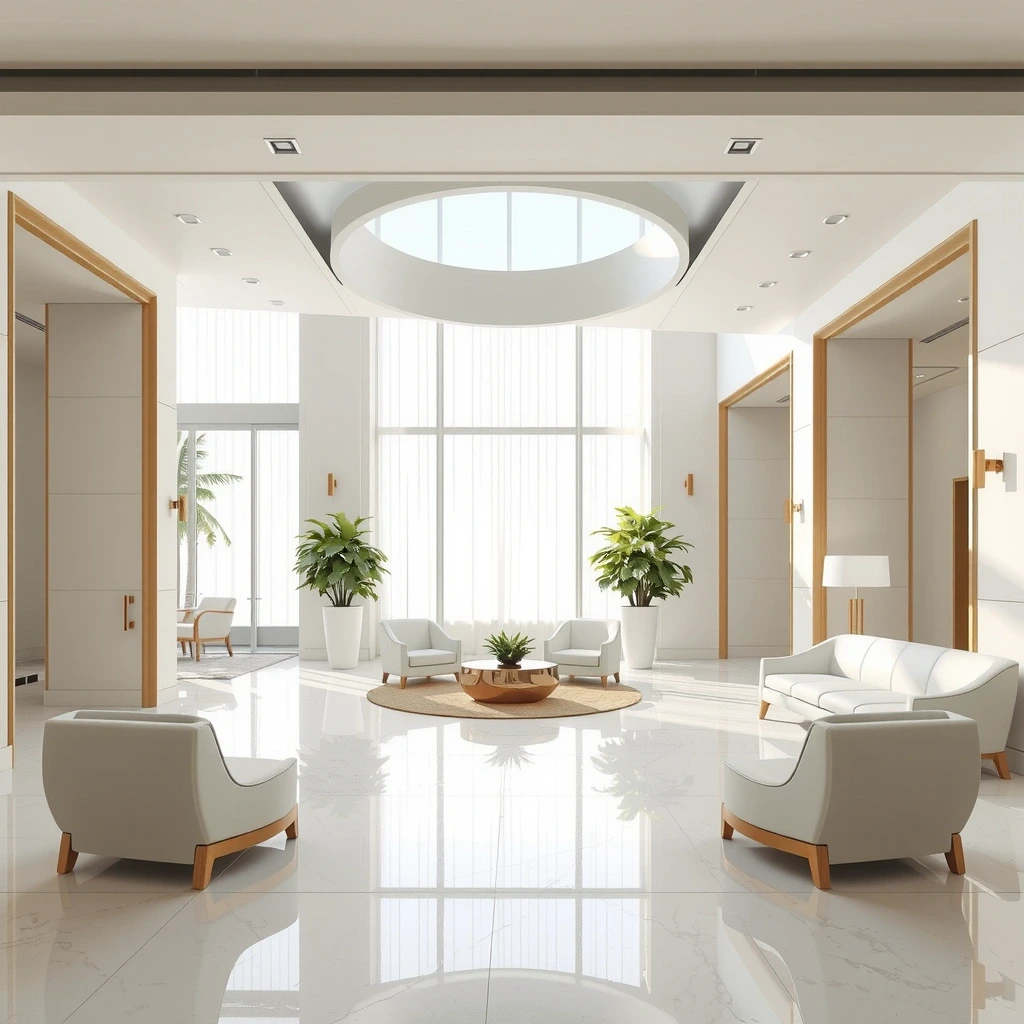 Luxury lobby interior